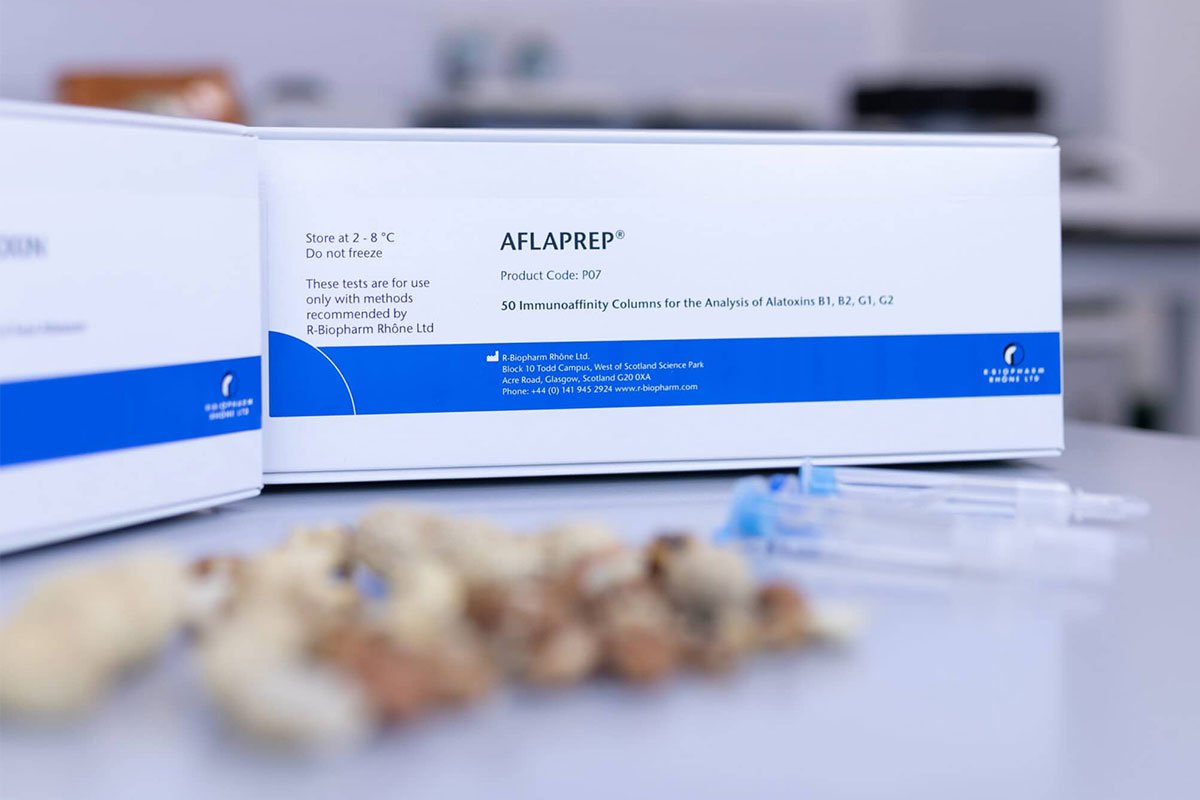 Coluna de Imunoafinidade para Detecção de Aflatoxinas – AFLAPREP® Art. No. RBRDP07 / RBRP07 / RBRP07/500 / RBRAUTO-P07 / RBRAUTO-P07/500