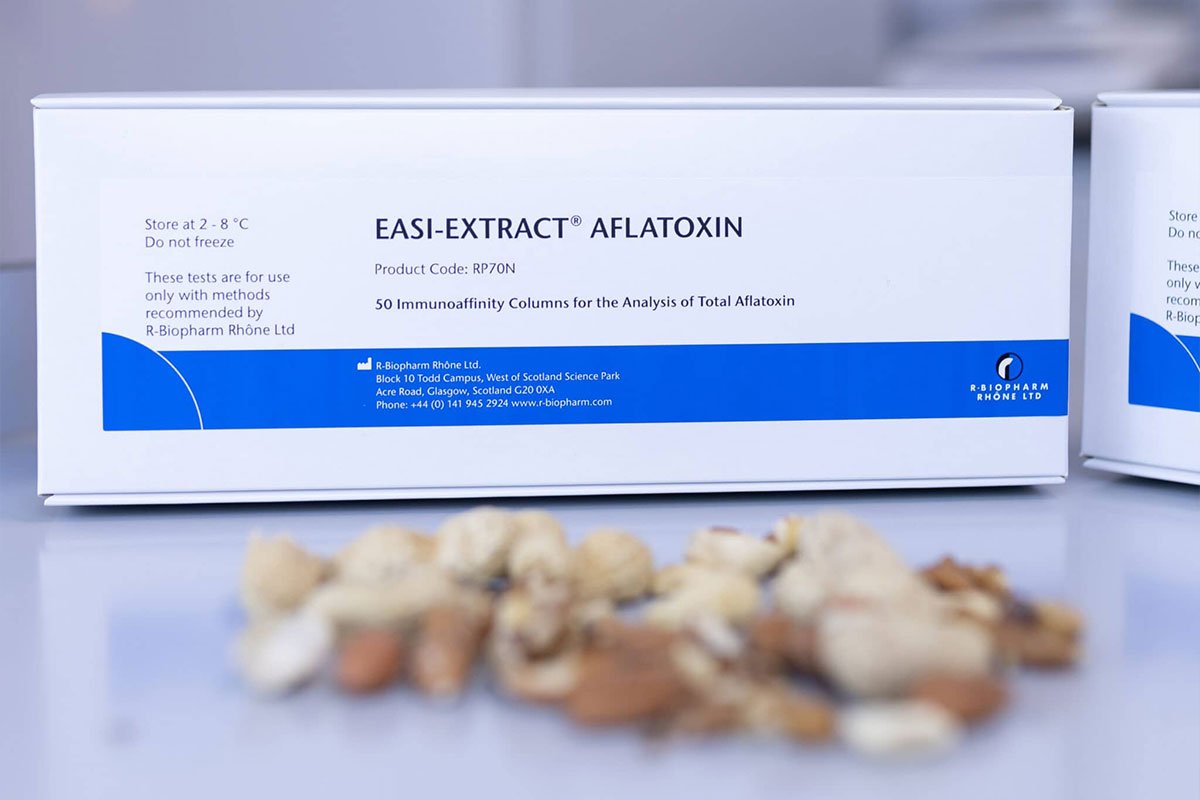 Coluna de Imunoafinidade para Detecção de Aflatoxinas – EASI-EXTRACT® AFLATOXIN Art. No. RBRRP71 / RBRRP70N / RBRAUTO-70N / RBRAUTO-70N/500