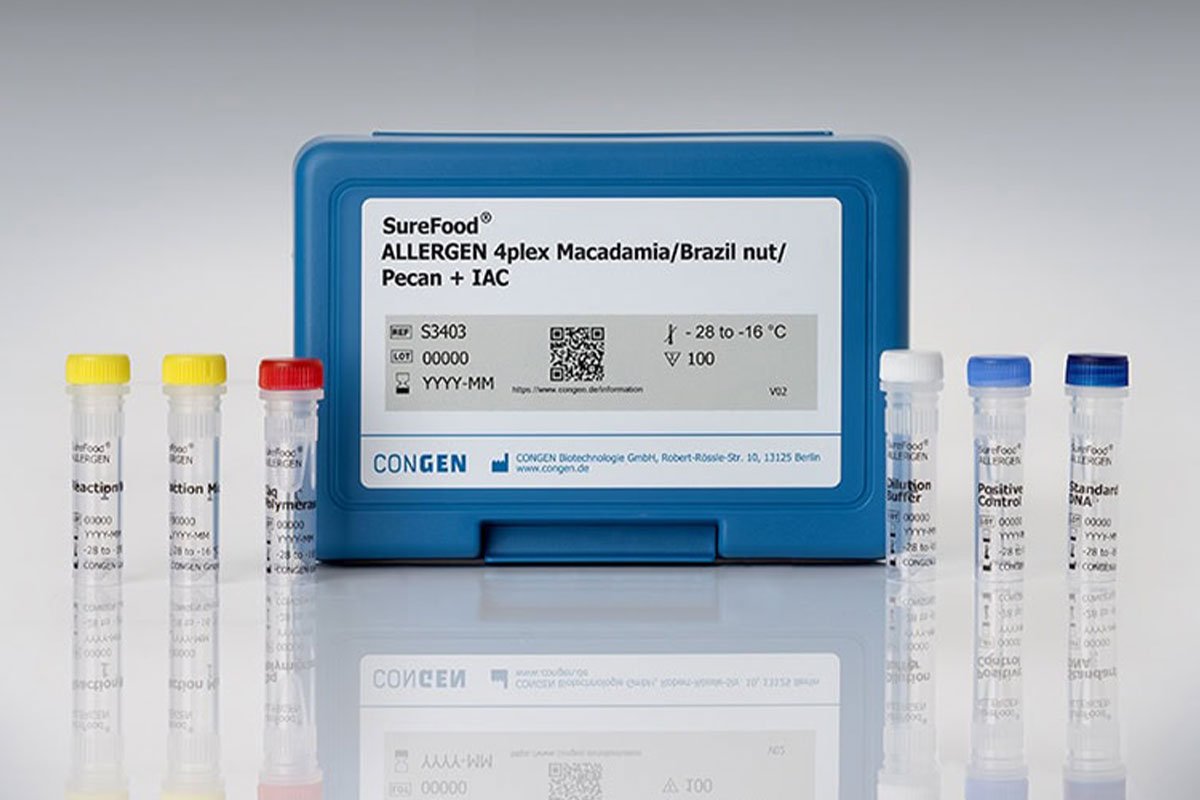 PCR Multiplex para Detecção de Macadâmia, Castanha-do-Pará e Noz-Pecã – SureFood® ALLERGEN 4plex Art. No. S3403