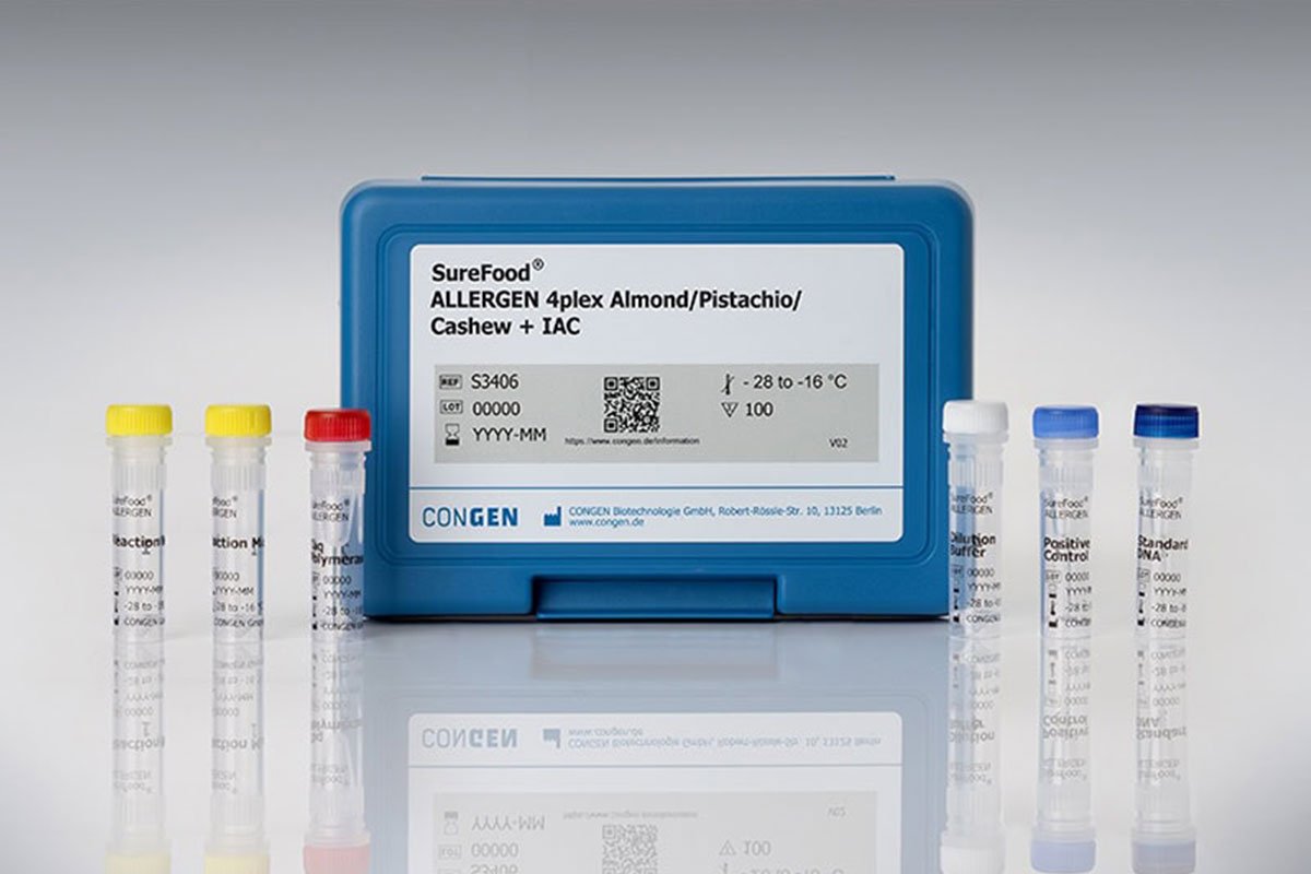 PCR Multiplex para Detecção de Amêndoa, Pistache e Castanha de Caju – SureFood® ALLERGEN 4plex Art. No. S3406